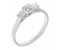 Vienna round brilliant cut diamond trilogy ring