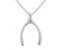 Classic wishbone style designer pendant white
