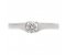 Maya modern round brilliant cut diamond solitaire engagement ring top view