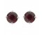 Classic round ruby solitaire stud earrings main image