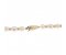 White barrel shaped cultured river pearl and gold bead necklace clasp