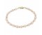 White barrel shaped cultured river pearl and gold bead bracelet main image