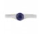 Maya modern round blue sapphire solitaire ring top view