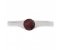 Maya modern round ruby solitaire ring top view