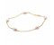 Classic freshwater cultured pearl and gold chain bracelet side view