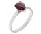 Classic pear shape ruby solitaire ring main image