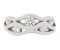 Modern wavey round diamond cluster eternity ring