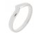 Gentle curved shaped wedding band left alt view