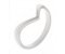 Elegant plain wishbone shaped ring main image