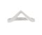 Elegant plain wishbone shaped ring top view