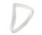 Elegant plain wishbone shaped ring alt image