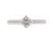 Viola round brilliant cut diamond solitaire engagement ring top view