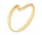 Modernist contemporary gold designer wave ring main image