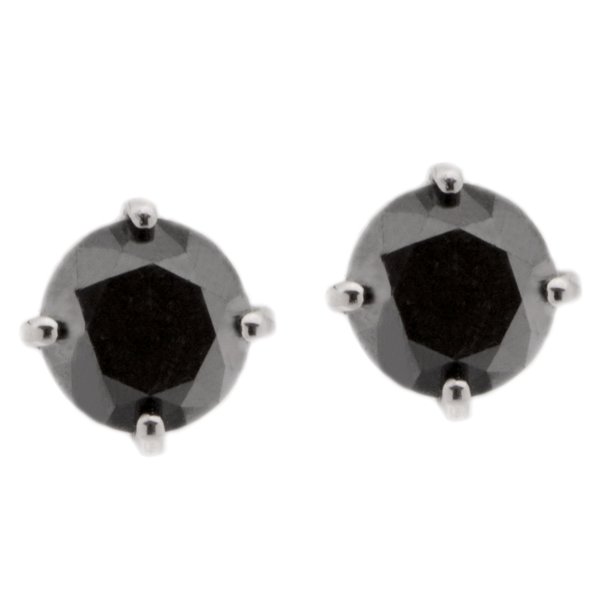 JEWELEXCESS 122 CTW Black Diamond Stud Earrings  India  Ubuy