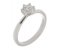 Classic twist style round brilliant cut diamond six claw solitaire engagement ring main image