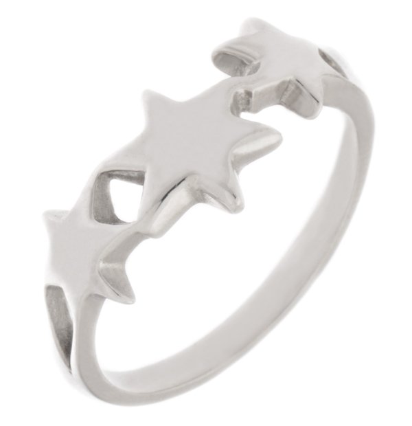 Modern star shaped trilogy ring main image