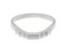 Art Deco style stepped and curve shaped wedding band top view