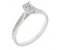 Kiss style oval diamond solitaire engagement ring with grain set diamond shoulders main image