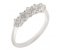 Classic five stone round diamond six claw set half eternity ring main image