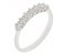 Classic seven stone round diamond six claw set half eternity ring main image