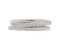 Gala modern round brilliant cut diamond designer crossover eternity ring top view