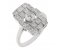 Art Deco vintage style large round Diamond cluster dress ring large main