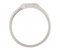 Modern Pave round brilliant cut diamond crossover ring side view