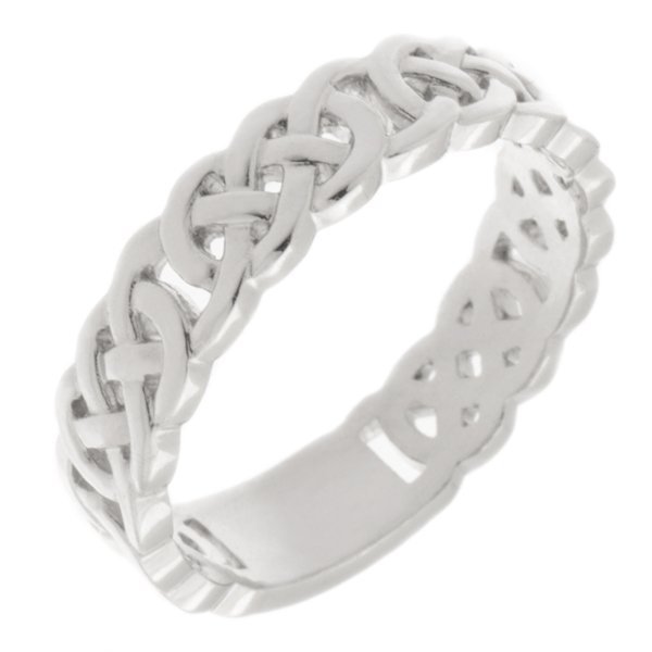 Celtic knot style open designer wedding band main image