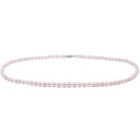 Natural pink colour graduated cultured river pearl necklace
