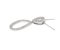 Double pear shape round brilliant cut diamond drop pendant side view