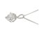 Classic round brilliant cut certificated diamond solitaire pendant side view