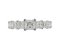 Art Deco graduated princess cut diamond eternity ring top view