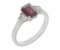 Art deco Enzo Emerald cut Ruby and baguette diamond ring main image