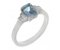 Art deco Enzo Emerald cut Aquamarine and baguette diamond ring main image