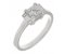 Art deco Voltaire princess and baguette cut diamond engagement ring main image