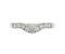 Classic round brilliant cut diamond shaped eternity ring top view