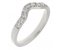 Classic round brilliant cut diamond shaped eternity ring alt view