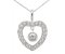 Heart shaped round brilliant cut diamond solitaire pendant main picture