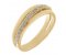 Gala modern round brilliant cut diamond designer crossover eternity ring yellow