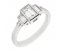 Art deco rubover baguette cut diamond engagement ring 1-01ct total weight main image