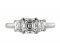 Art deco Asscher cut and Cadillac cut diamond engagement ring main image