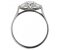 Olivia classic oval and round brilliant cut diamond trilogy ring