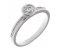 Devona round brilliant cut diamond solitaire engagement ring with diamond set band