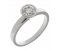 Devona round brilliant cut diamond rubover solitaire engagement ring