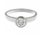 Devona round brilliant cut diamond rubover solitaire engagement ring