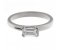 Tera modern emerald cut diamond solitaire engagement ring