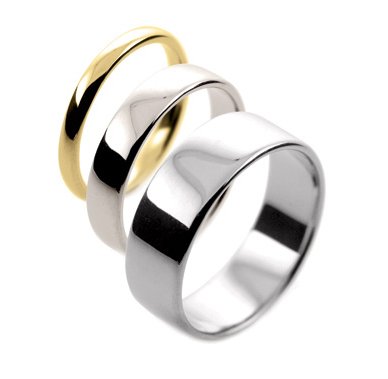 classic plain cushion oval shaped wedding band ring platinum gold