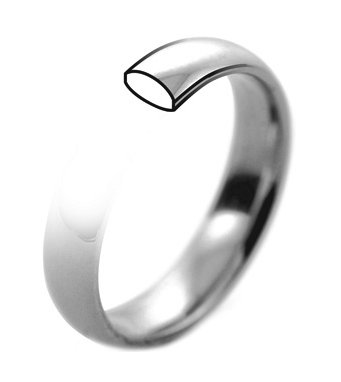 classic plain traditional court shaped wedding band ring platinum gold