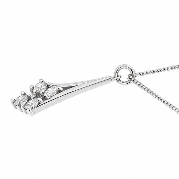 round brilliant cut diamond set drop elegant style pendant designer modern pendant gold platinum chain
