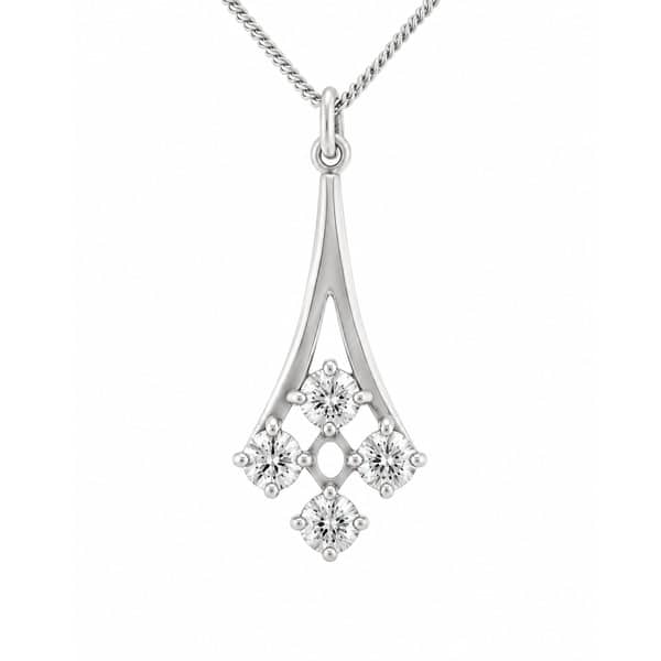 round brilliant cut diamond set drop elegant style pendant designer modern pendant gold platinum chain